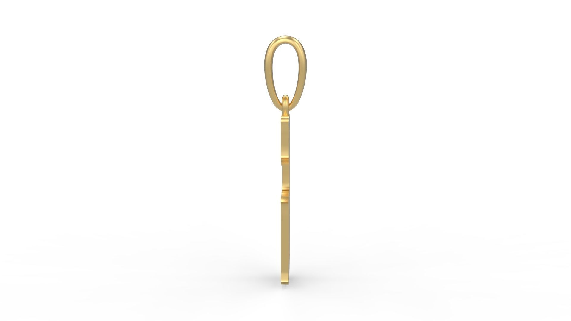 Initial Letters Pendant Homeplate G 3D print model_2