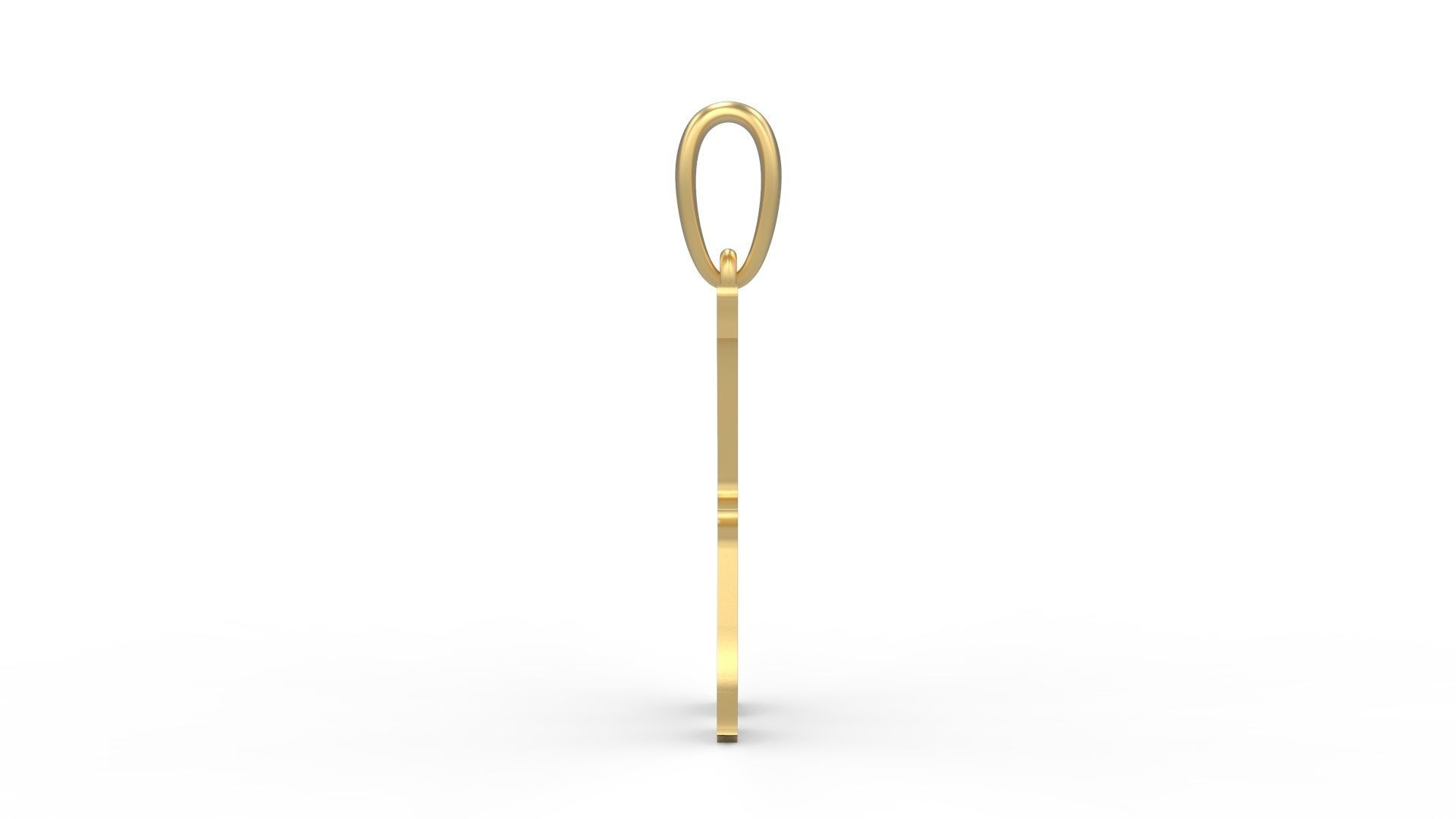 Initial Letters Pendant Homeplate K 3D print model_2