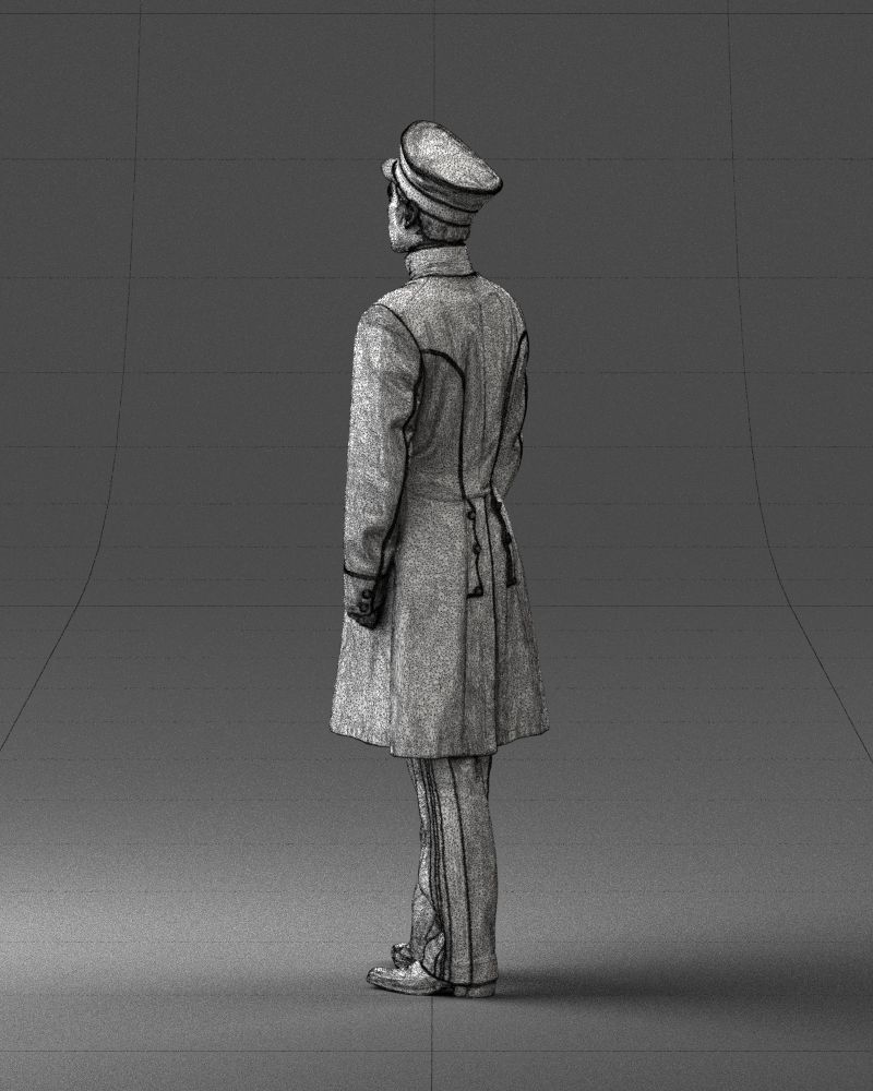 Man in full military uniform 0179 3D Print Ready 3D print model_23