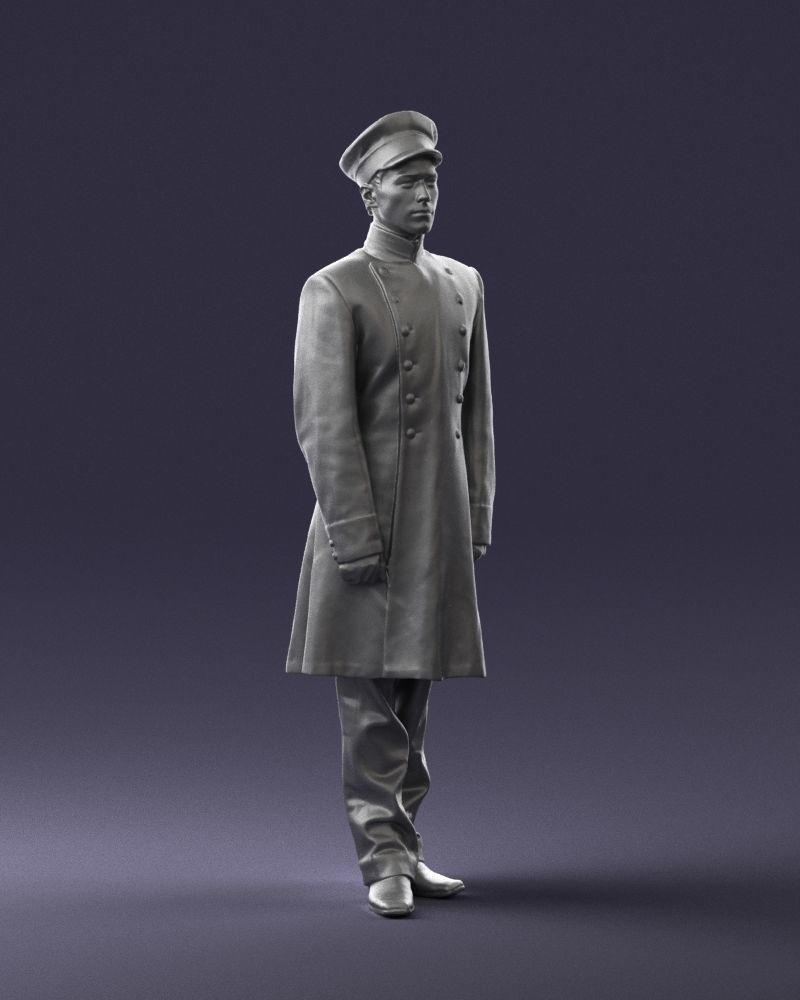 Man in full military uniform 0179 3D Print Ready 3D print model_7