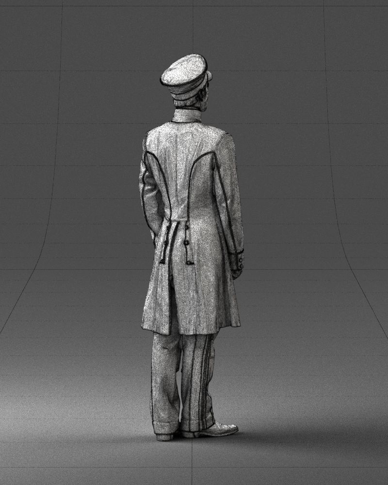 Man in full military uniform 0179 3D Print Ready 3D print model_17