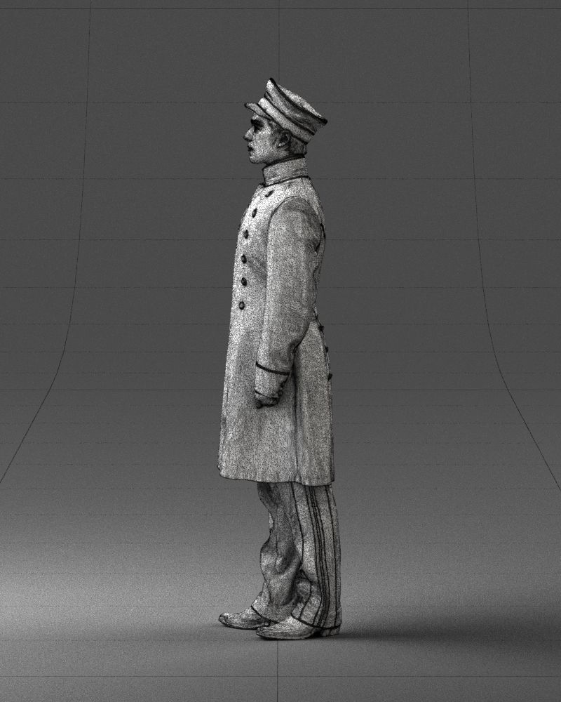 Man in full military uniform 0179 3D Print Ready 3D print model_26