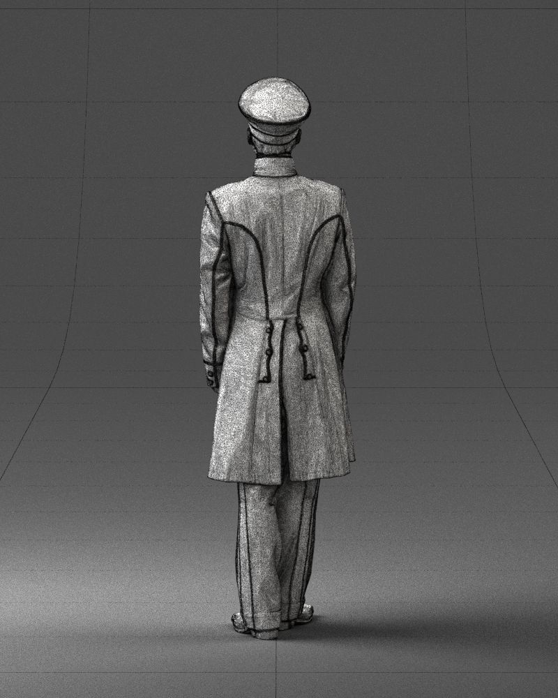 Man in full military uniform 0179 3D Print Ready 3D print model_20