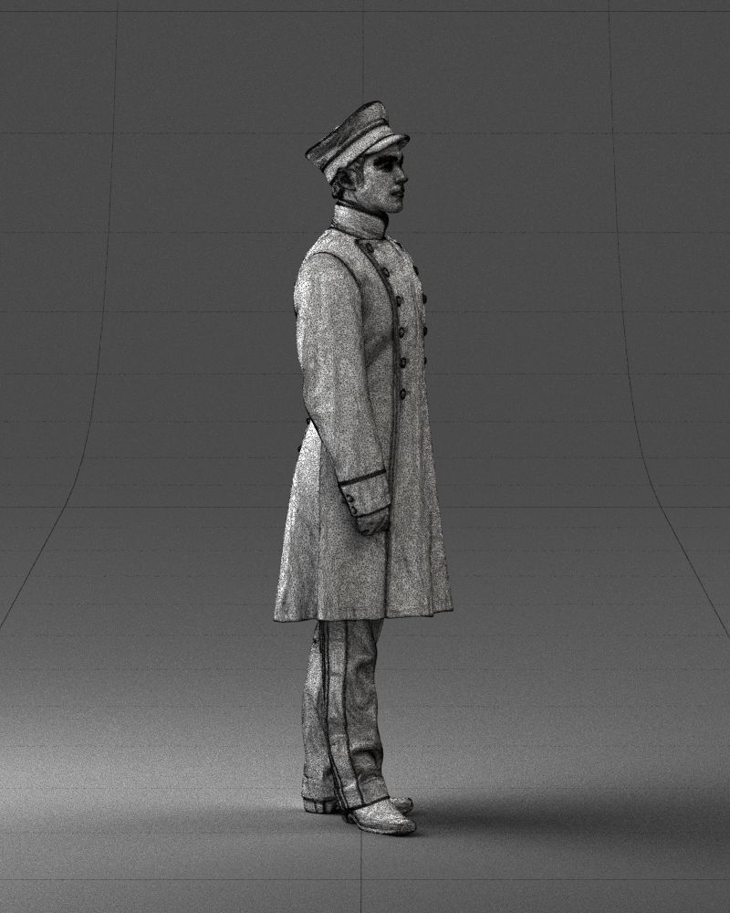 Man in full military uniform 0179 3D Print Ready 3D print model_11