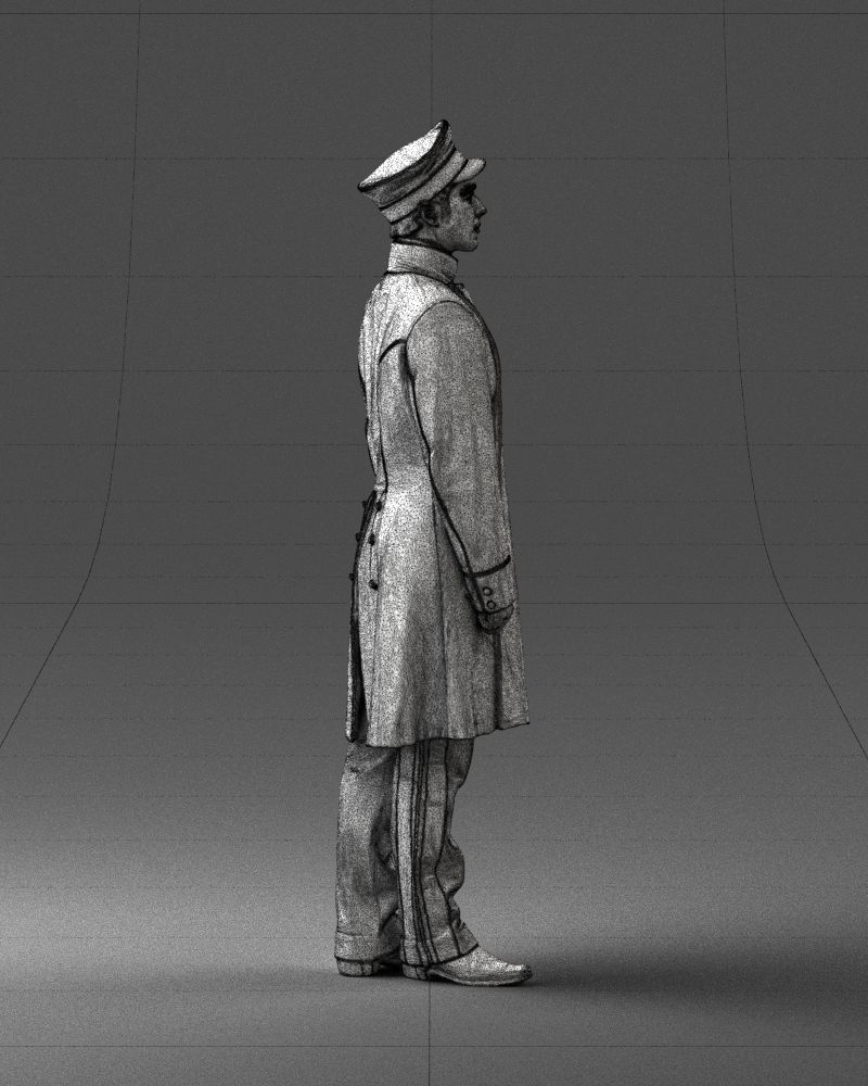 Man in full military uniform 0179 3D Print Ready 3D print model_14