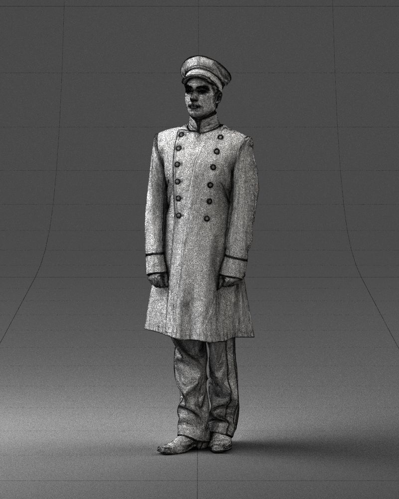 Man in full military uniform 0179 3D Print Ready 3D print model_32