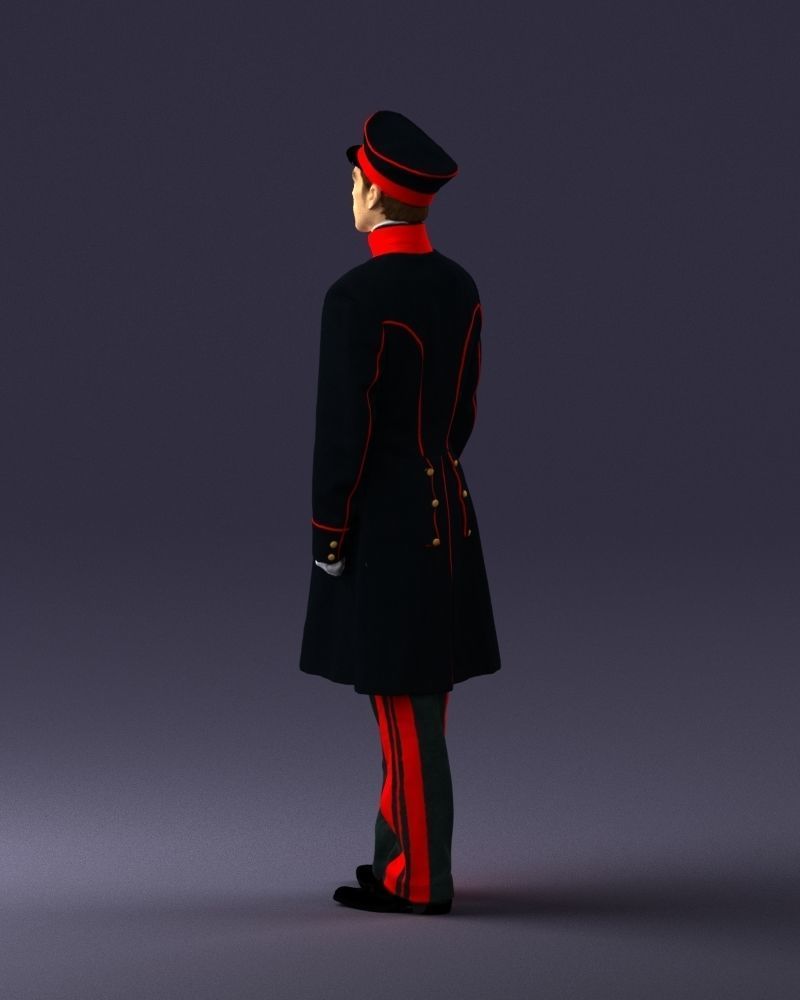 Man in full military uniform 0179 3D Print Ready 3D print model_21