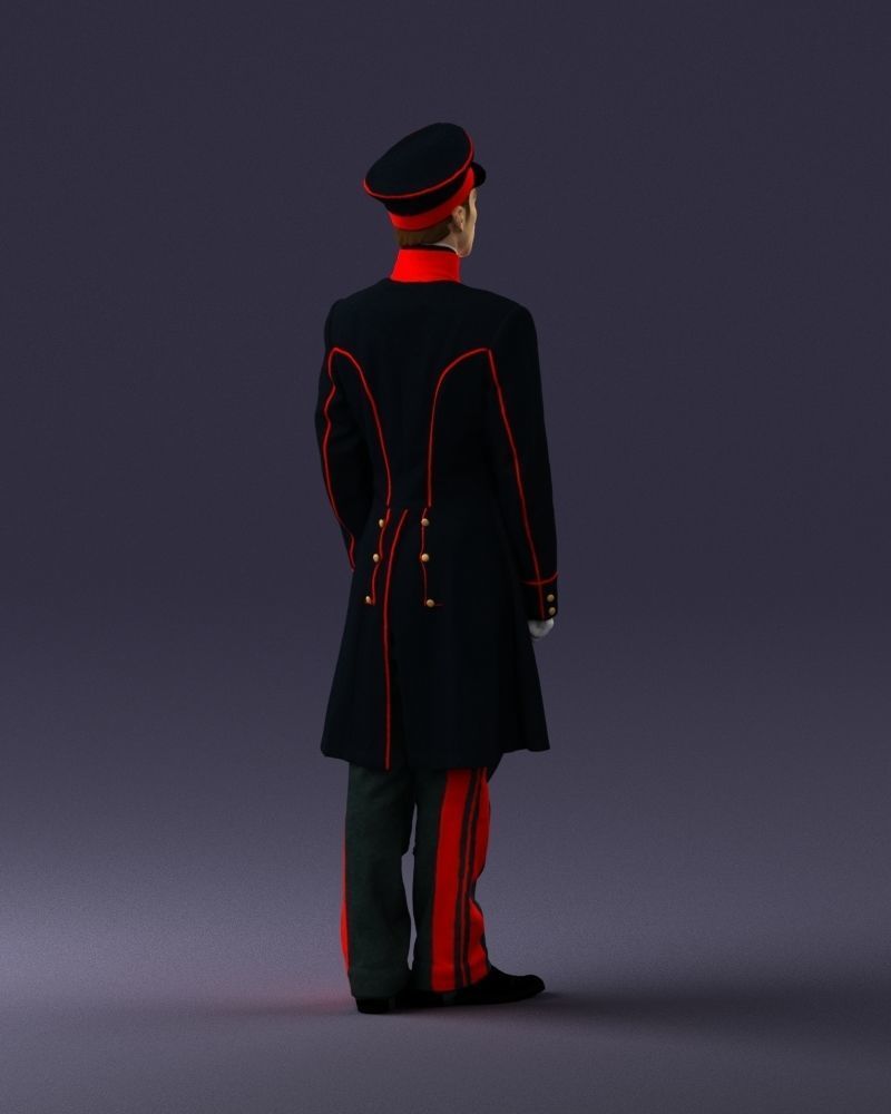 Man in full military uniform 0179 3D Print Ready 3D print model_15