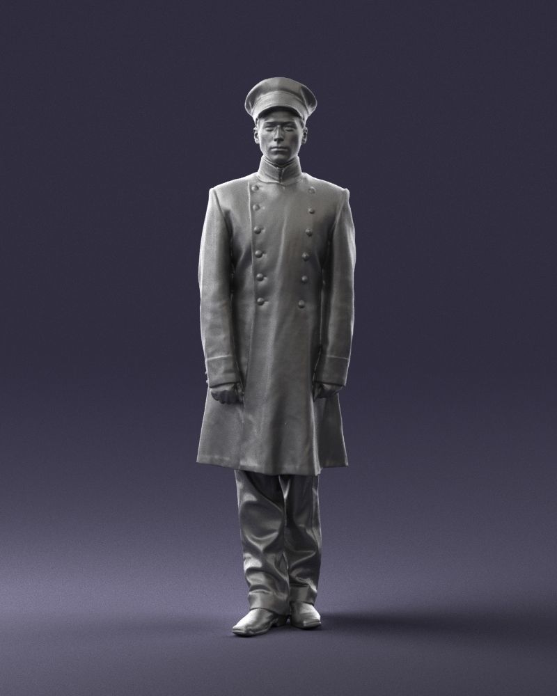 Man in full military uniform 0179 3D Print Ready 3D print model_34