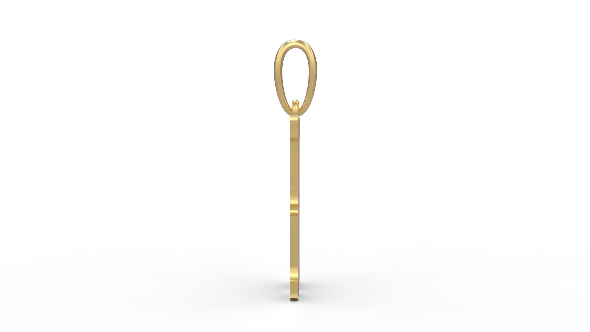 Initial Letters Pendant Homeplate N 3D print model_2