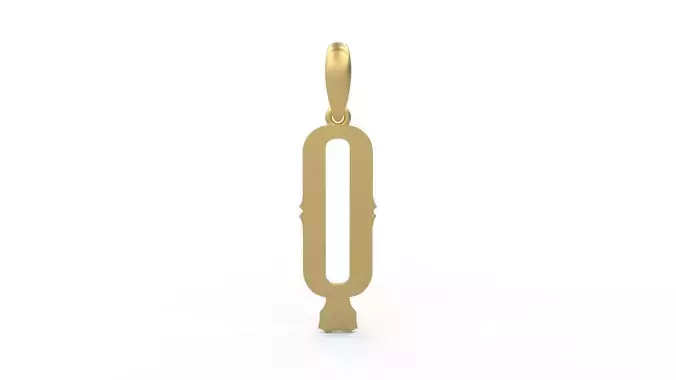 Initial Letters Pendant Homeplate Q