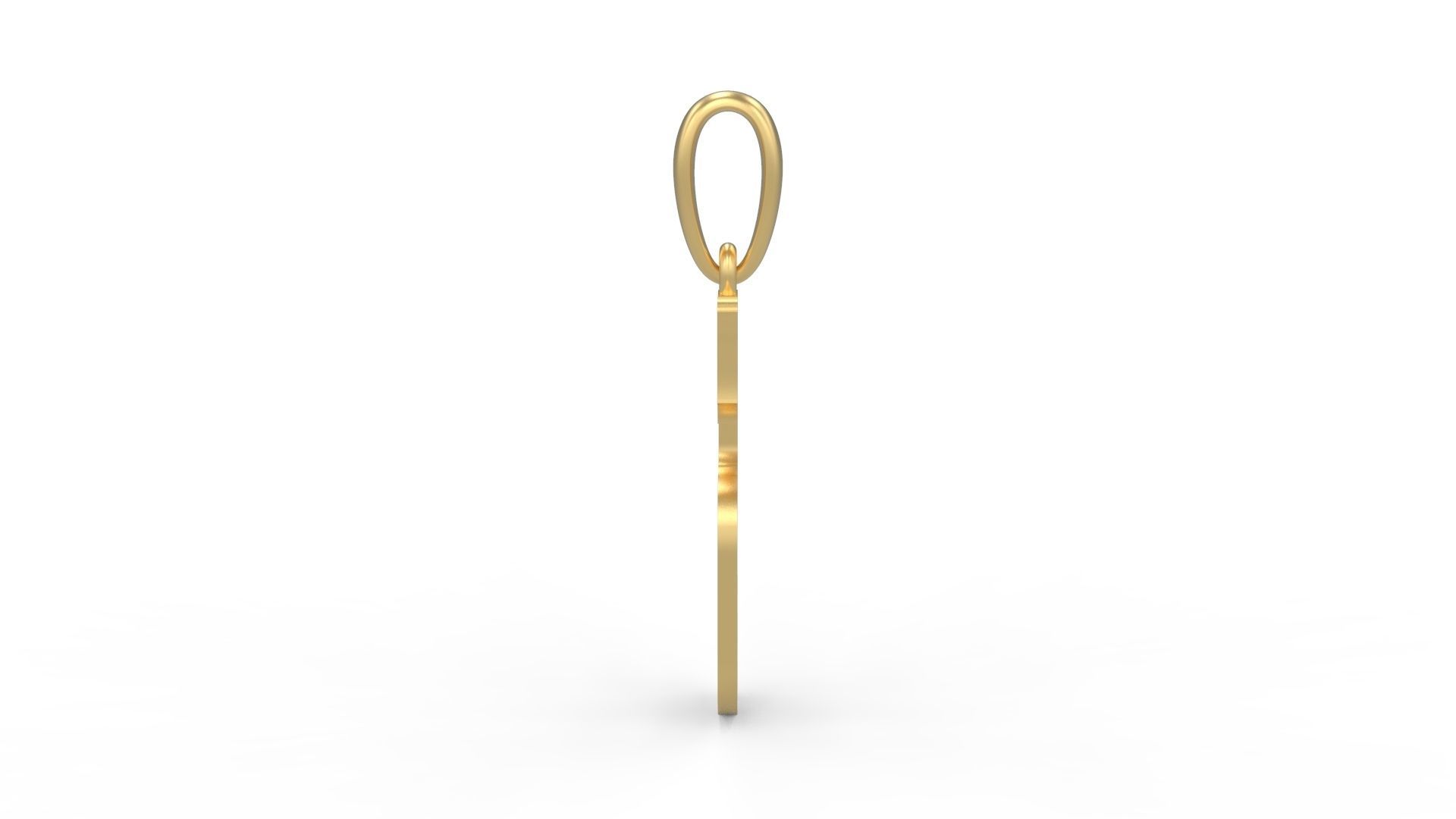 Initial Letters Pendant Homeplate S 3D print model_2