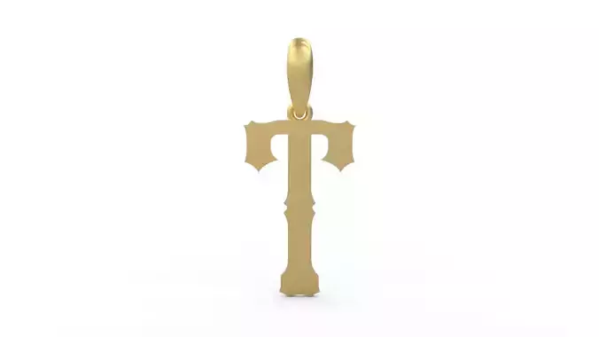 Initial Letters Pendant Homeplate T