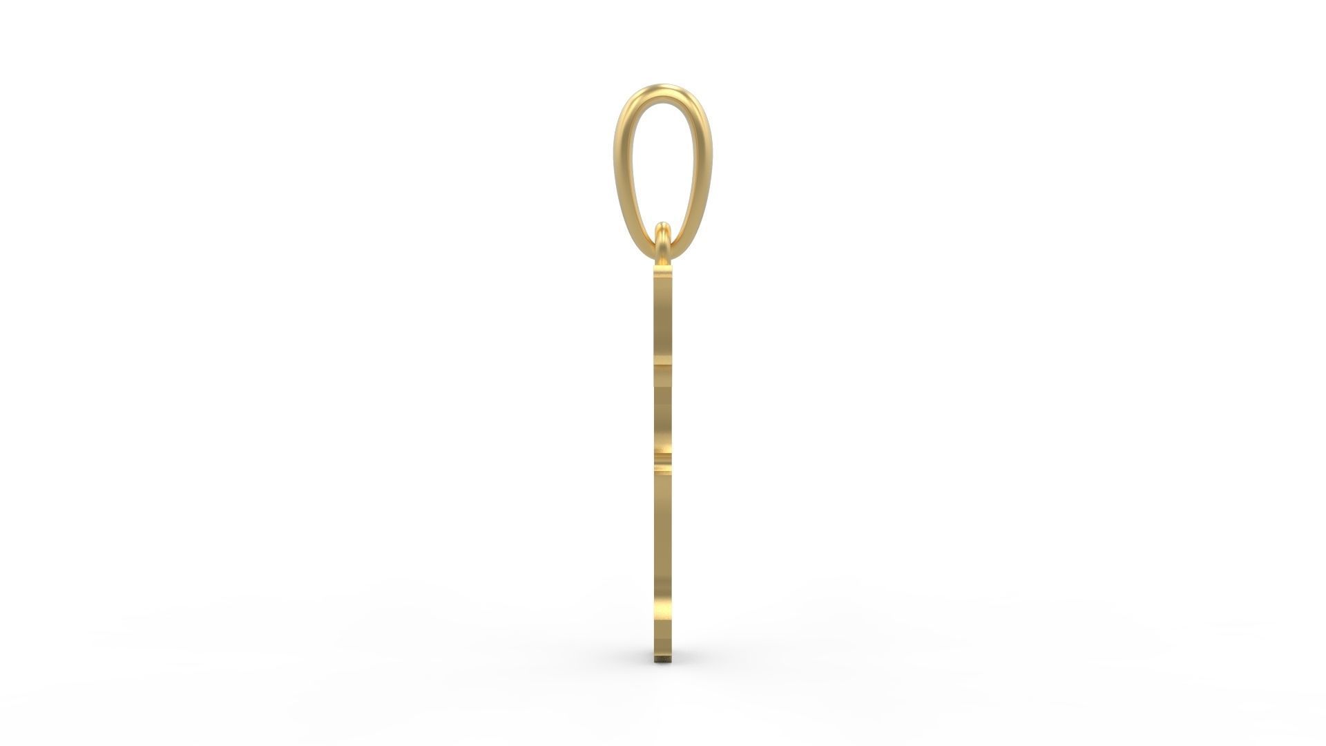 Initial Letters Pendant Homeplate T 3D print model_2