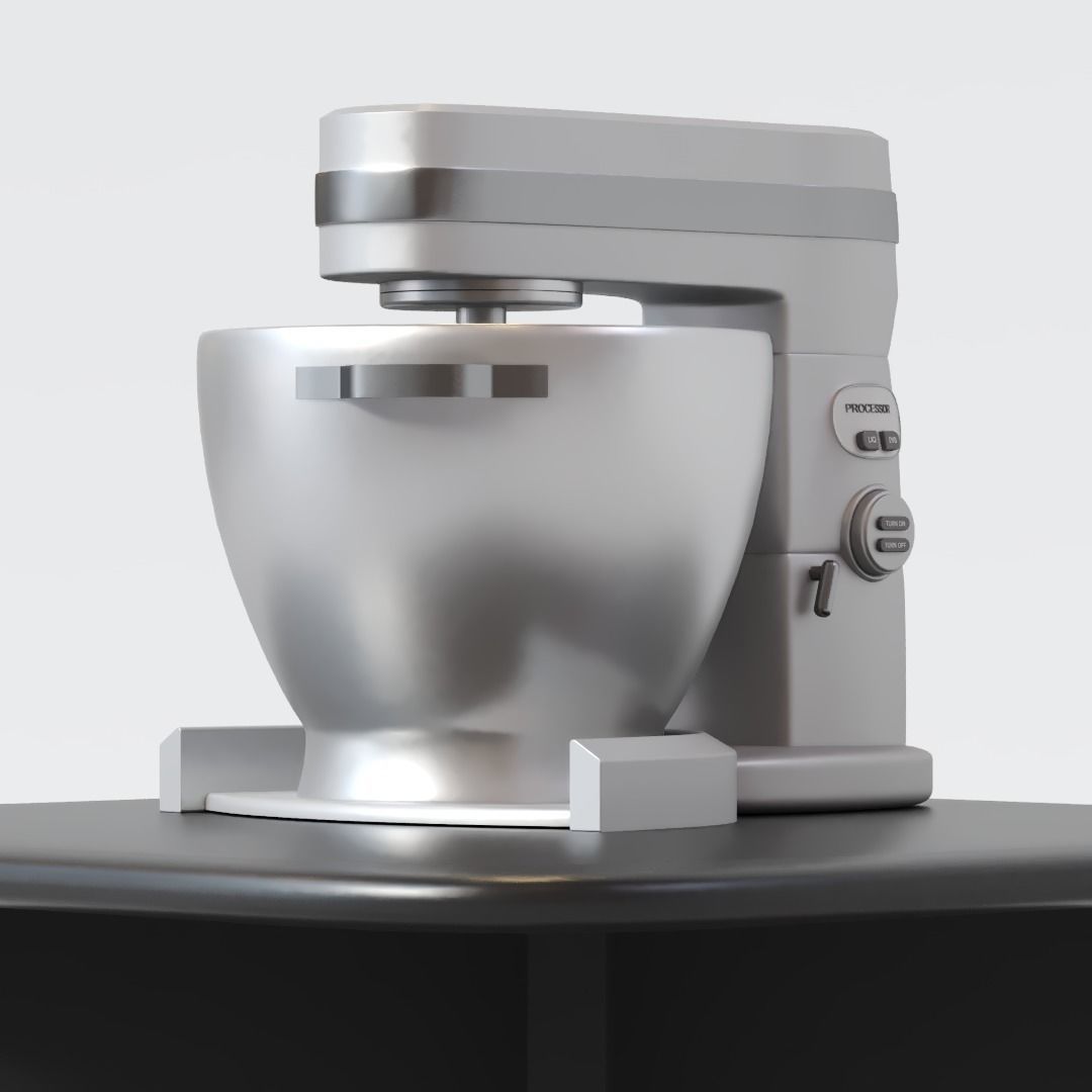Kitchen Processor 3D model_3