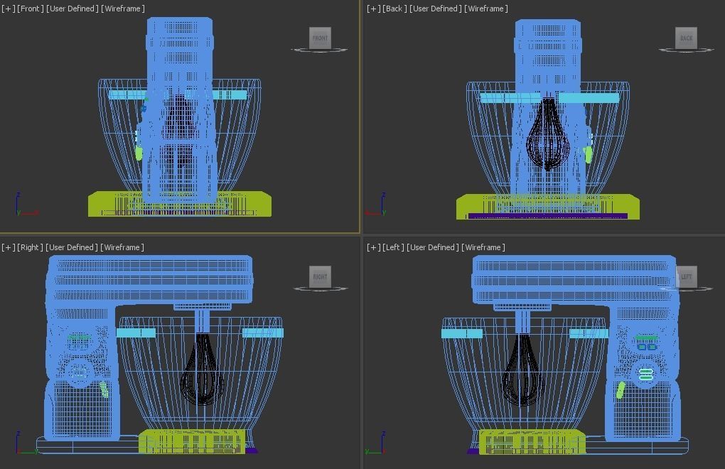 Kitchen Processor 3D model_8