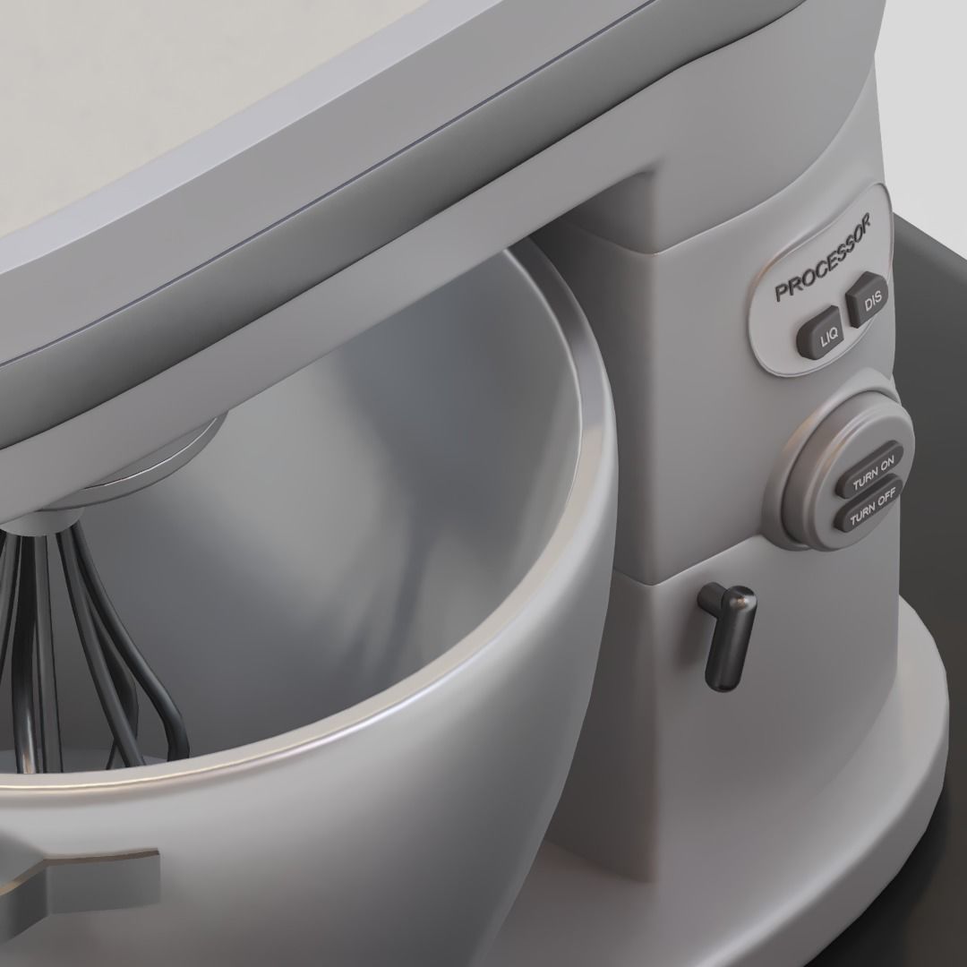 Kitchen Processor 3D model_1