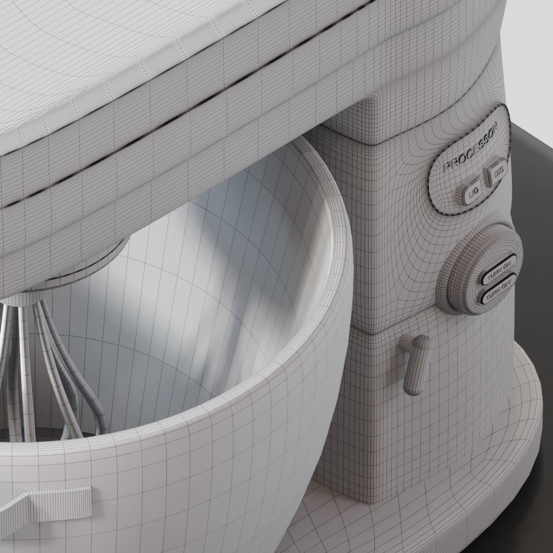 Kitchen Processor 3D model_5