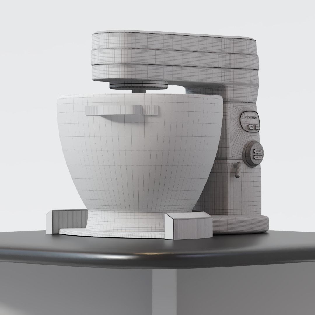 Kitchen Processor 3D model_7