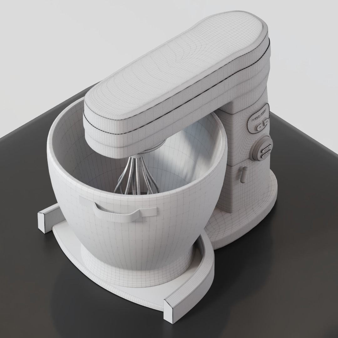Kitchen Processor 3D model_4