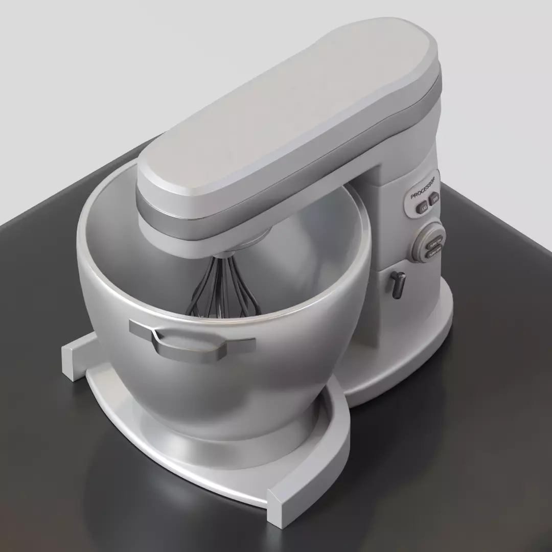 Kitchen Processor 3D model_0