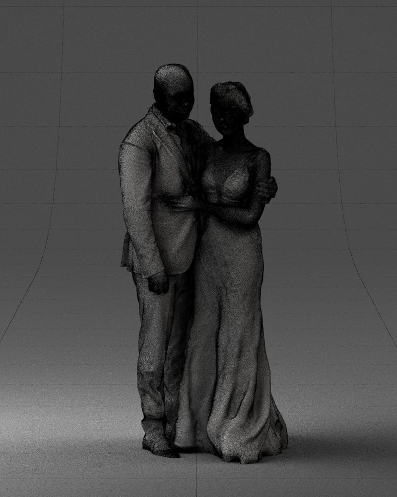 000200 Wedding Couple 1026 3dp 3D print model_8