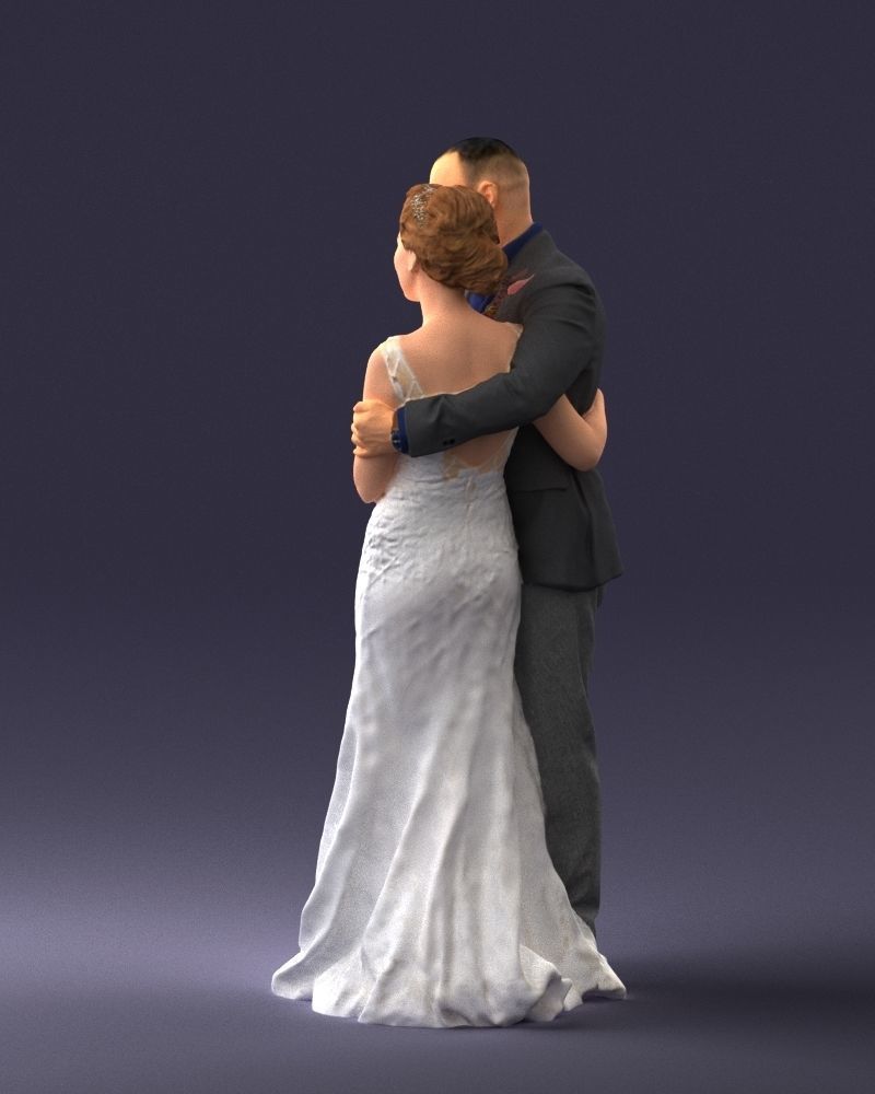 000200 Wedding Couple 1026 3dp 3D print model_24