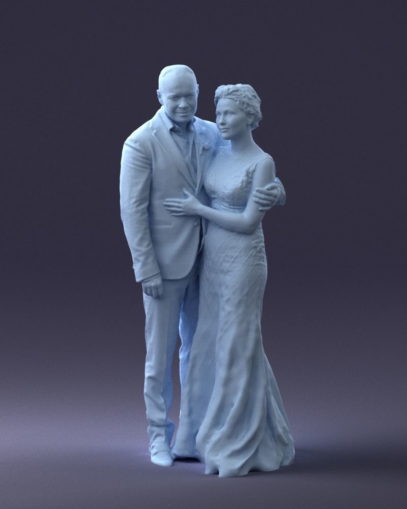000200 Wedding Couple 1026 3dp 3D print model_4