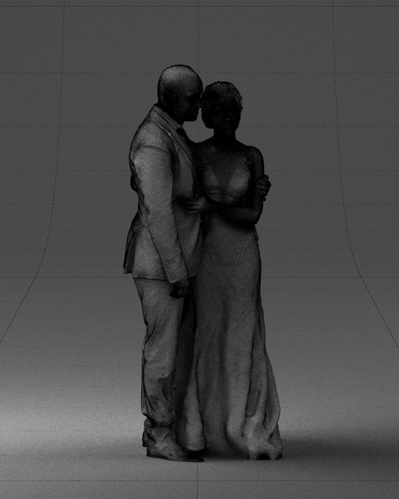 000200 Wedding Couple 1026 3dp 3D print model_11
