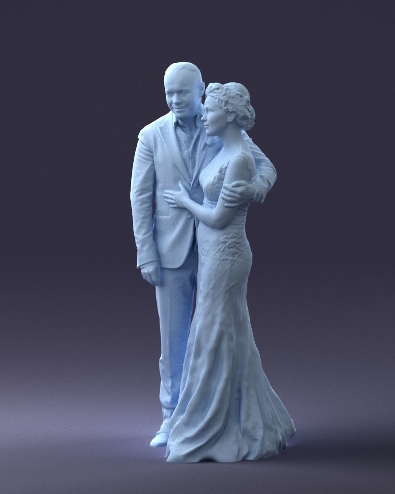 000200 Wedding Couple 1026 3dp 3D print model_31