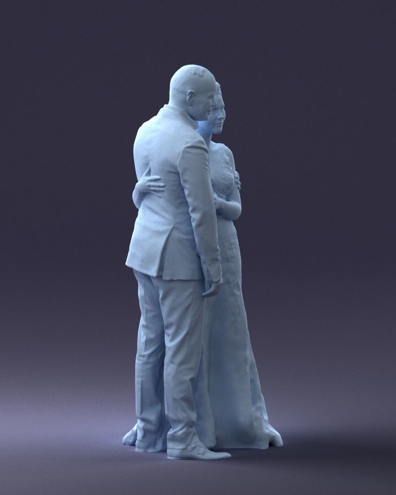 000200 Wedding Couple 1026 3dp 3D print model_13