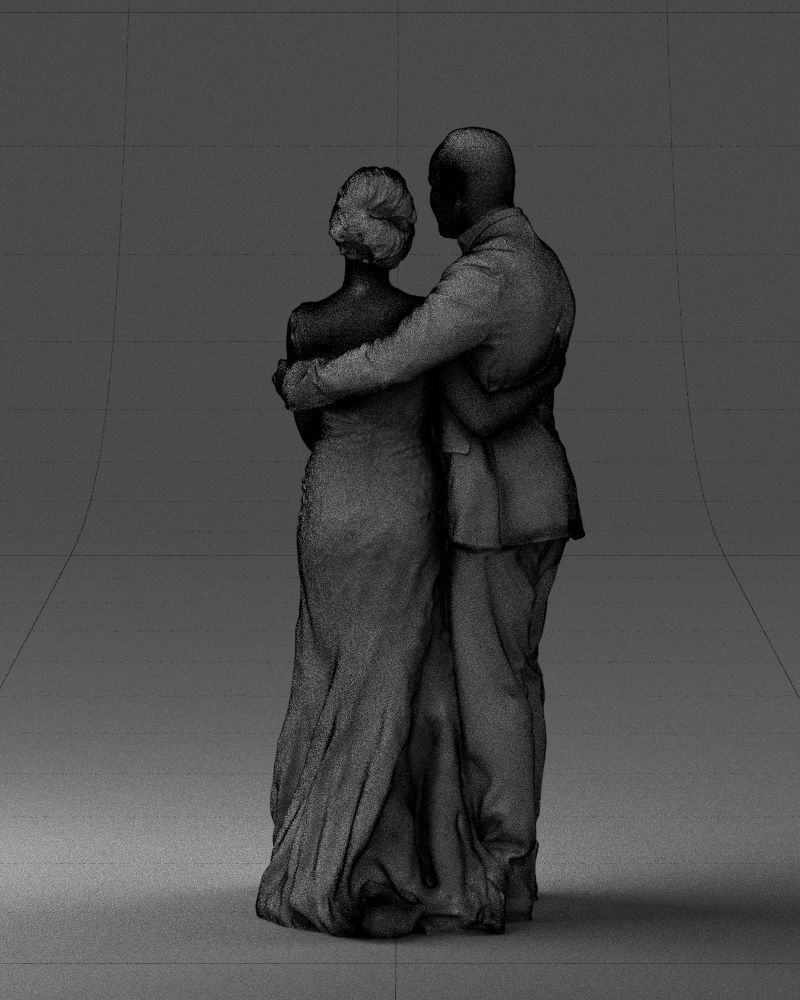 000200 Wedding Couple 1026 3dp 3D print model_23