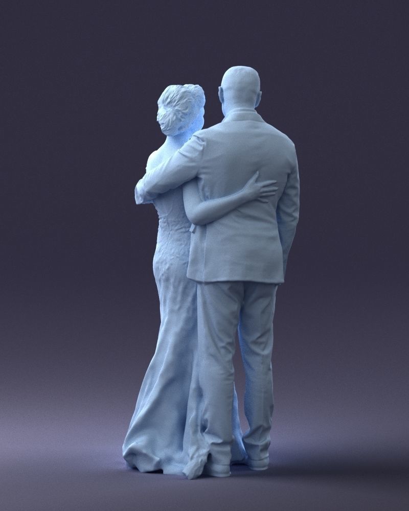 000200 Wedding Couple 1026 3dp 3D print model_19