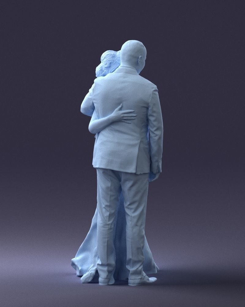 000200 Wedding Couple 1026 3dp 3D print model_16