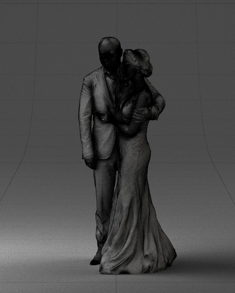 000200 Wedding Couple 1026 3dp 3D print model_32