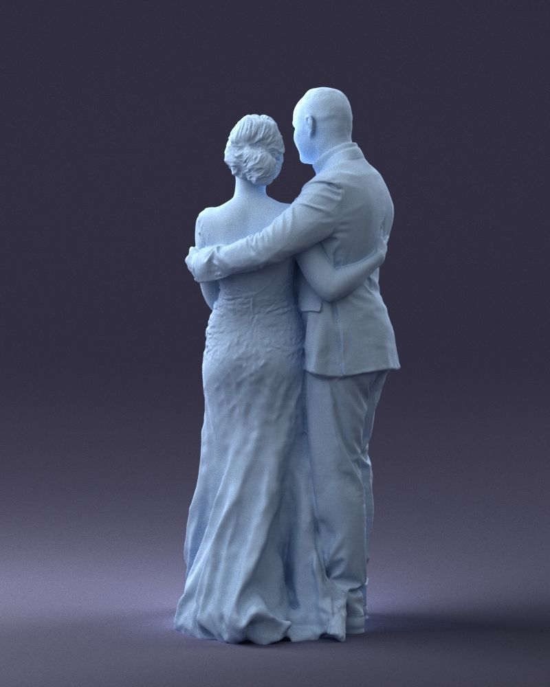 000200 Wedding Couple 1026 3dp 3D print model_22