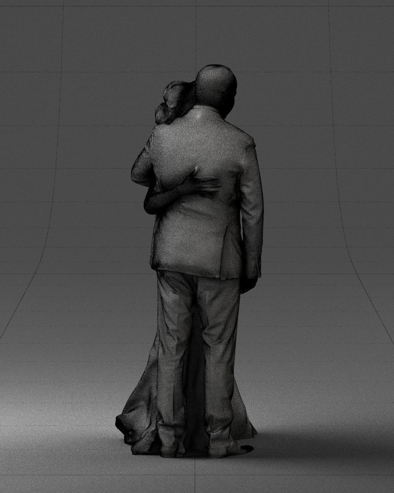 000200 Wedding Couple 1026 3dp 3D print model_17