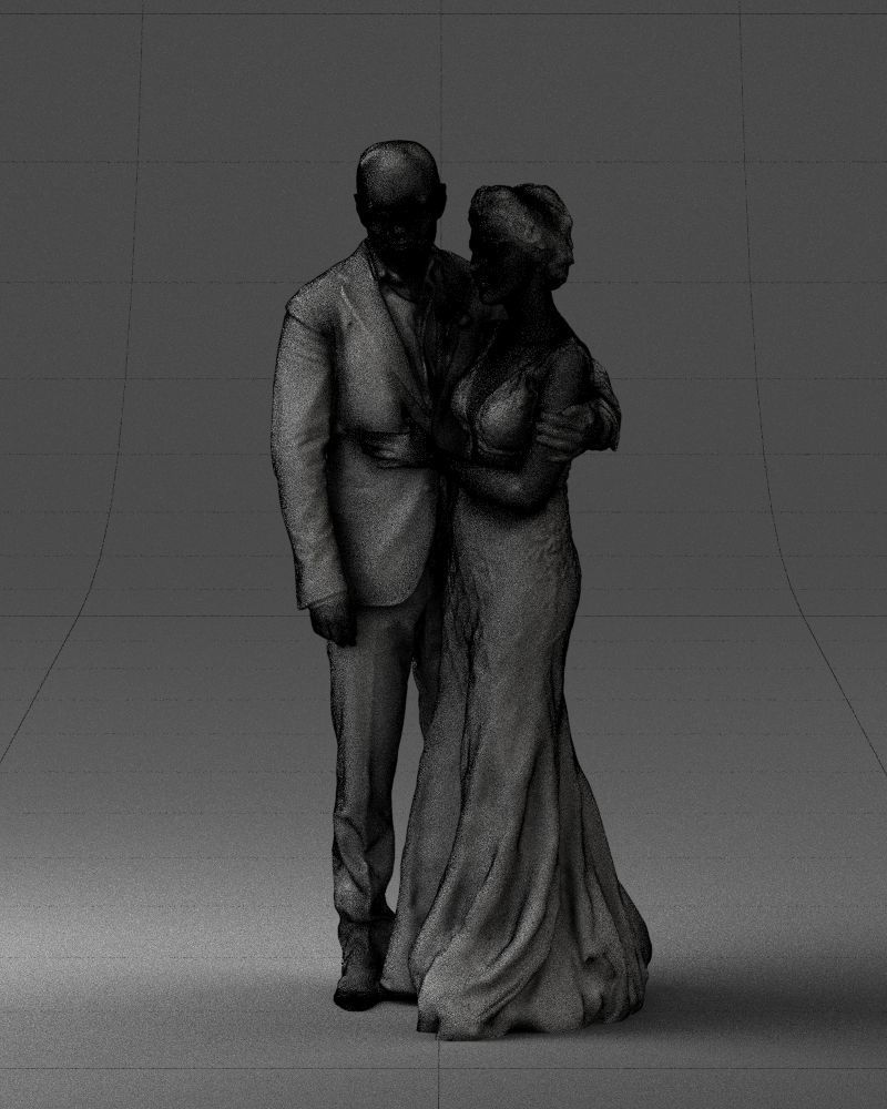 000200 Wedding Couple 1026 3dp 3D print model_35