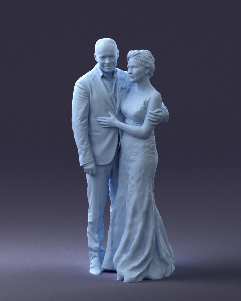 000200 Wedding Couple 1026 3dp 3D print model_37