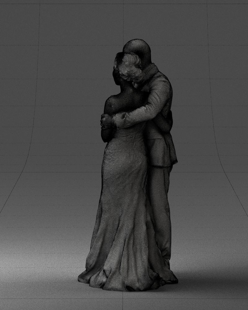 000200 Wedding Couple 1026 3dp 3D print model_26