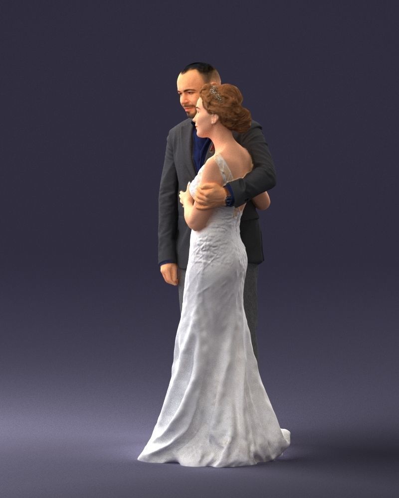 000200 Wedding Couple 1026 3dp 3D print model_27