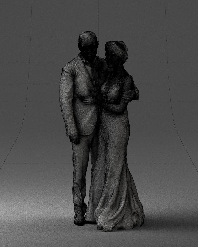 000200 Wedding Couple 1026 3dp 3D print model_38