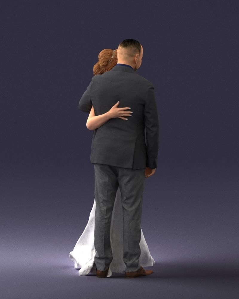 000200 Wedding Couple 1026 3dp 3D print model_15