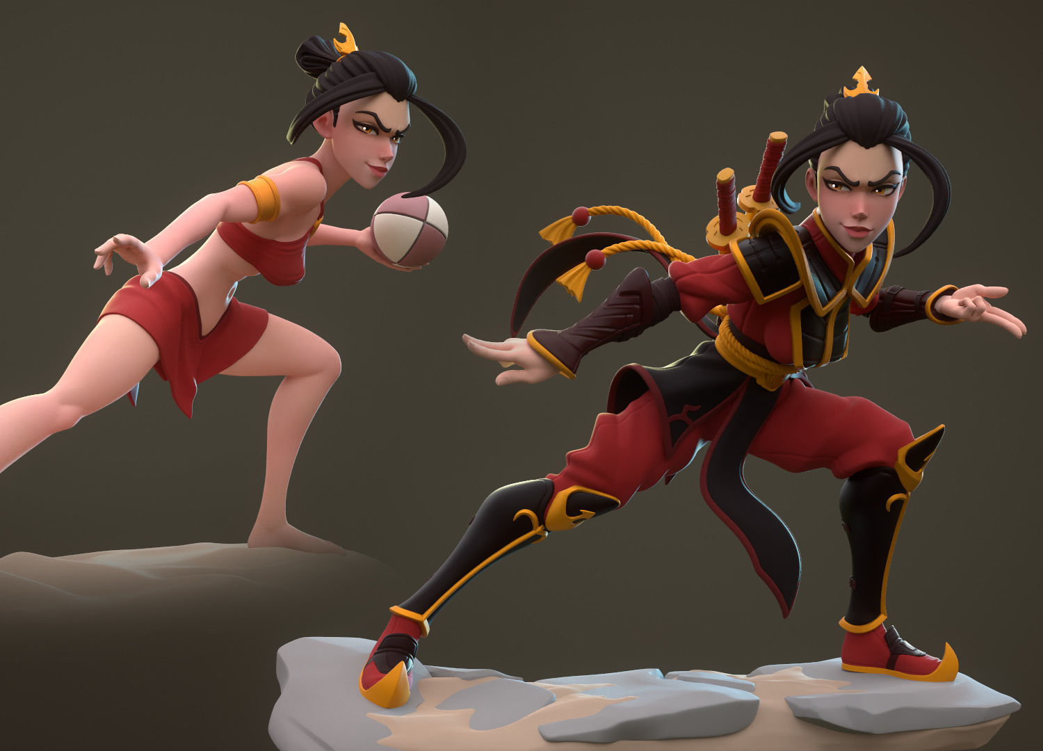 Azula Multi Versions SFW NSFW STL 3D Print Model 3D print model_0