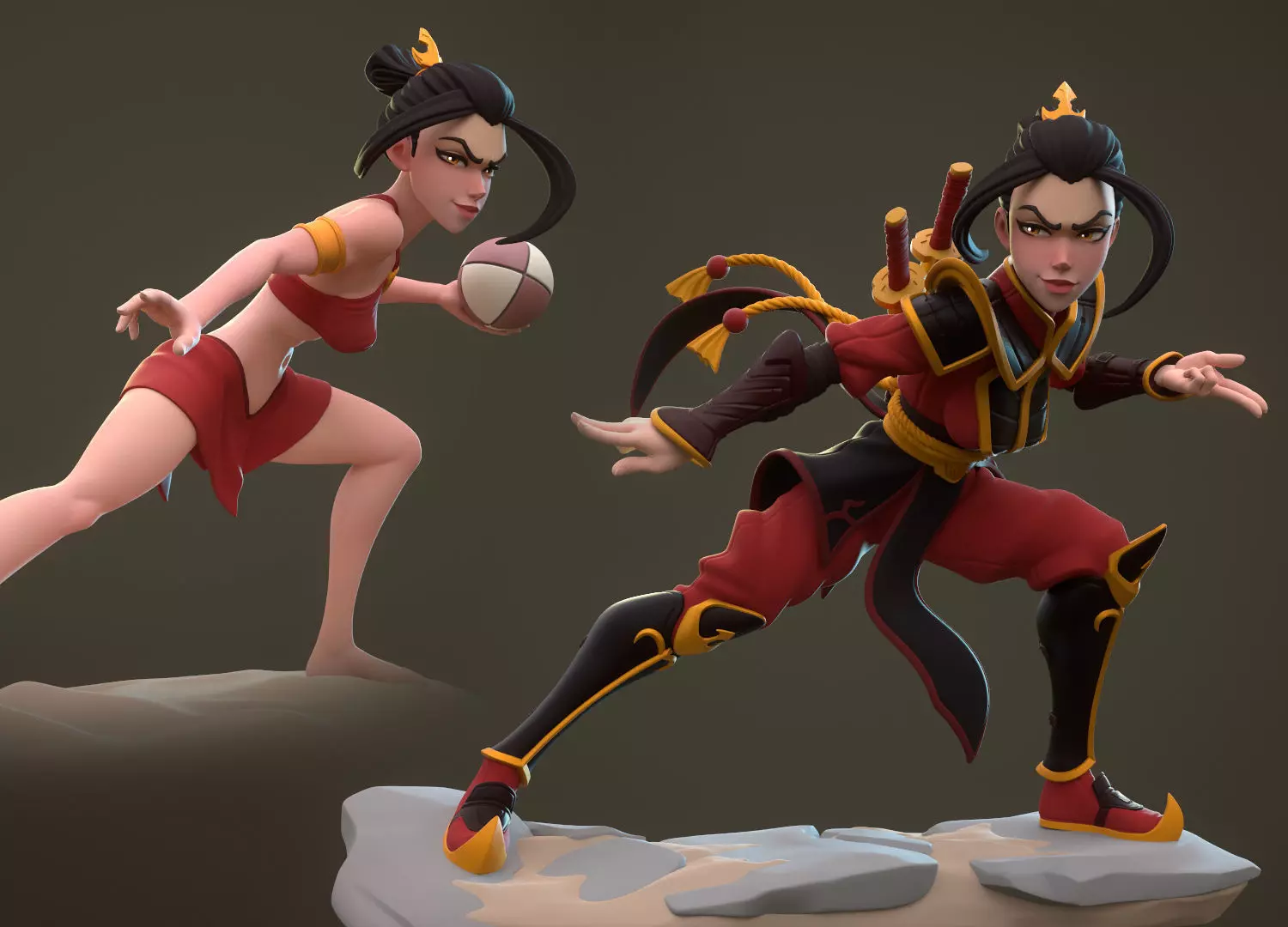 Azula Multi Versions SFW NSFW STL 3D Print Model 3D print model_0