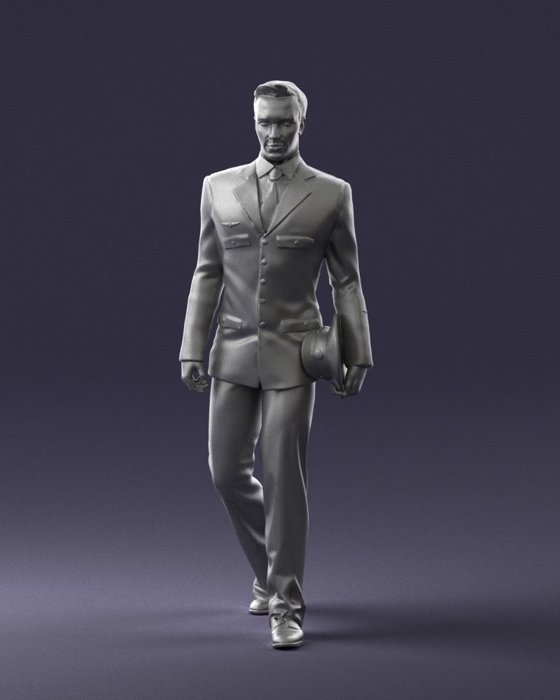 Male pilot in uniform 0296 3D Print Ready 3D print model_34