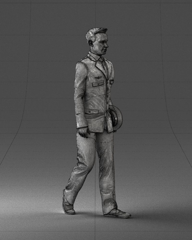 Male pilot in uniform 0296 3D Print Ready 3D print model_11