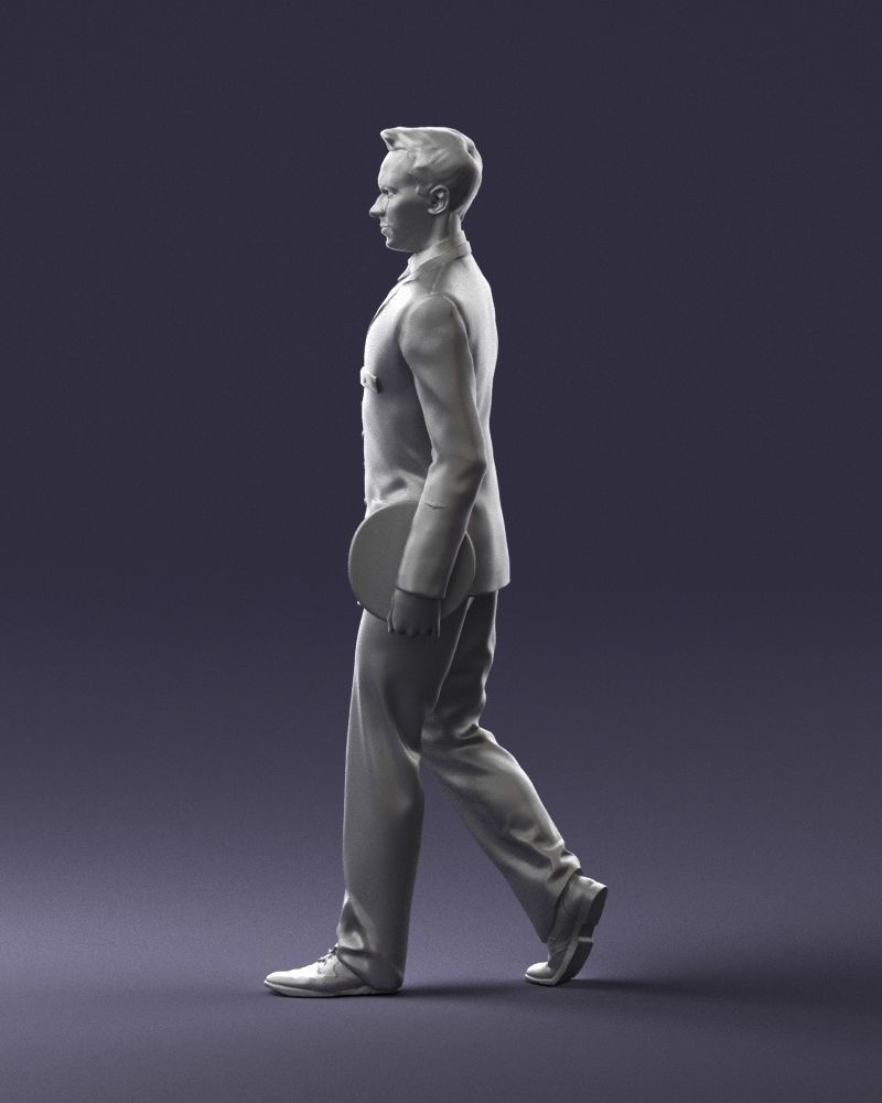 Male pilot in uniform 0296 3D Print Ready 3D print model_25