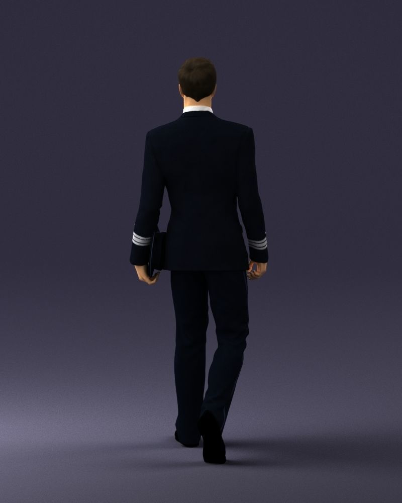 Male pilot in uniform 0296 3D Print Ready 3D print model_18