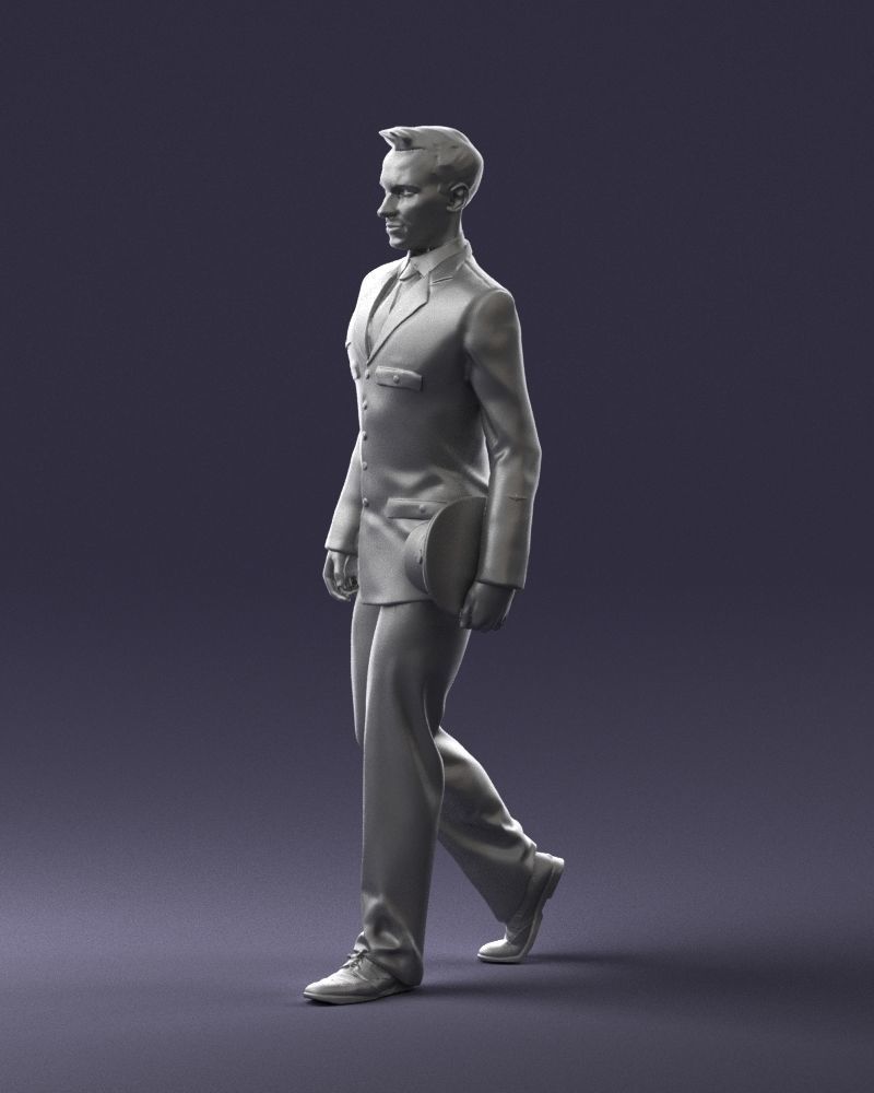 Male pilot in uniform 0296 3D Print Ready 3D print model_28